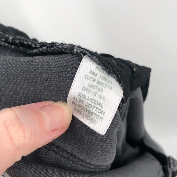 FRAME Jeans Le Skinny De Jeanne Grey Stretch Denim Gray Super Soft 27 Grays Inn - Picture 11 of 11